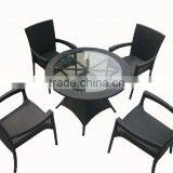 2016 New Design SGS Test Patio Outdoor Rattan Dining Table thumbnail-3