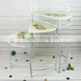 3 Tier Iron Flower Pot Stand for Garden Decor thumbnail-1