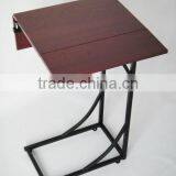Metal and Wood Flip Top Tray Sofa Table thumbnail-2
