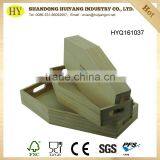 Unfinished Small Coffin Shape Wood Tray thumbnail-1