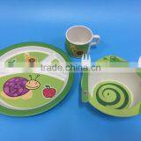 HOT SALE ECOFRIENDLY BAMBOO FIBER CHILD DINNER SET