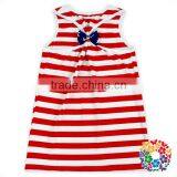 Red White Stripe Navy Stars Mom And Daughter Shirts 4th Of July Outfit Baby Tops thumbnail-3