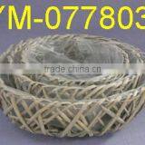 Cheap Handmade Willow Flower Pot ,Gray Wash. thumbnail-1