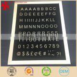 Letter Set for Felt Letter Board - 90 Piece Golden Color Letters, Numbers and Symbols for Changeable Letter Boards (1") Helvetic thumbnail-4