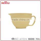 Factory Directly Sale Cheap Durable Melamine Solid Color Cream Plastic Cake Mixing Bowl With Spouts thumbnail-1