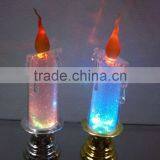 Clear Acrylic Plastic Led Christmas Pillar Candle Light Decoration thumbnail-1