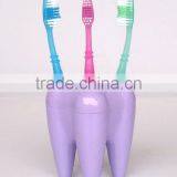 ABS Teeth Shaped Toothbrush Stand or Toothbrush Holder (purple) thumbnail-1