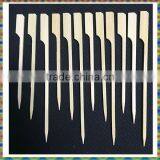 Natural Bamboo Triangle Party Flags for Grill