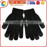 Factory Outlet Acrylic Knitted Winter Touchscreen Gloves All Color Custom thumbnail-1
