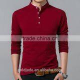 Wholesale Fashion Long Sleeve Polo T Shirt for Men thumbnail-2