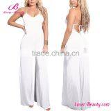 No Moq Ladies Linen Jumpsuit Sexy Rompers thumbnail-1