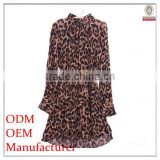New Arrival Spring Summer 100% polyester leopard print lady sexy clothes