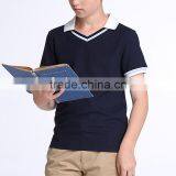 British Student Boys T-shirt Polo Shirt, V Collar College, Short Sleeved Sweat Can Custom thumbnail-4