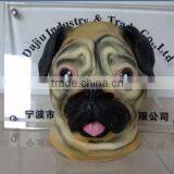 2015 Newest Popular High Quality Latex Animal Mask Latex Pug Dog Mask and Halloween Party Mask thumbnail-1