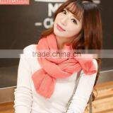 Winter Lady and Women or Girls Fashion Pure Color New Pink Knitting Scarf Factory thumbnail-2