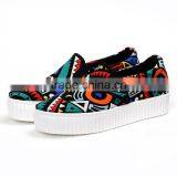 2016 Women Flat Shoes Canvas Slip on Shoes From China Shoe Factory thumbnail-3