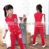 AS-457B Girls Cotton Clothing Sets for Kids Sping Autumn Sports Tracksuits Infant Active Coat+pants Suit Teenager Clothes thumbnail-5