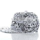 Cap Hippie Snapback New Adjustable Baseball Bill Vintage Unisex Flat Hip-Hop Hat thumbnail-2