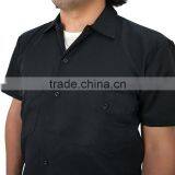 OEM China Factory Dark Color Work Wear Clothes Short Sleeve Durable Work Uniforms for Men thumbnail-4