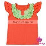 Formal Sleeveless Tops Wholesale Baby Sleeveless Shirts Ruffle Cap Sheeveless Top Wholesale Kids Tank Top thumbnail-4