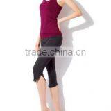 Red Women Aerobics Pant Yoga Clothing Body Building Sport Wear thumbnail-2