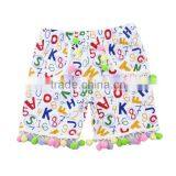 Wholesale Sweat Girls Shorts Flower Print Lovely Short Pants Baby Boutique Clothing Sweet Shorts thumbnail-2