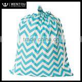 Wholesale Chevron Polka Dot Laundry Tote With Drawstring thumbnail-1