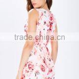 Surplice Top High-waist Shorts Beautiful Printing Baby Romper thumbnail-4