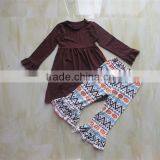 YW-070 Boutique Baby Halloween Clothes Suit Dress/pumpkin Ruffle Pants and Neckerchief/scarf Cheap China Wholesale Clothing thumbnail-2