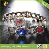 Antique Gold Vintage Bangles Bracelets Female Accessories Fashion Turkish Jewelry Metal Resin Bracelet thumbnail-4