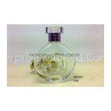 Round 75ml Decorative Glass Perfume Bottles With Pump , UV Coated thumbnail-1