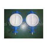 OEM Custom Full PTFE Coated Wafer Butterfly Valve For Phosphoric Acid, Alkali Chlor