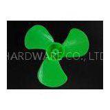 Green 3 Vanes Plastic Propeller Injection Molding 60mm Environmental Standard