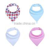 Top quality 100%cotton colorful&cute baby bibs