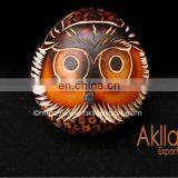 Handmade Peruvian Owls Made of Carved Gourd thumbnail-5