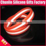 Hot Selling Blank Layers Silicone Slap Bracelets thumbnail-1