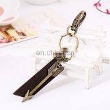 Punk Style Bronze Metal Arrow Leather Bag Keychain For Gift thumbnail-2