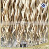 Hot new products hot beauty african american white natural blonde curly human hair extensions