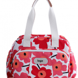Printed Canvas Shoulder Bag With Long Tote Handle thumbnail-1