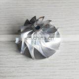 RHF5 36,60/52,50 мм 11+0 лопастей турбо турбонагнетатель алюминиевый 2618/фрезеровка/твердый компрессорное колесо для VJ26 thumbnail-2