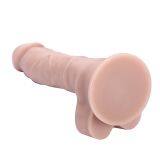 Strap-on Silicone Dildo Simple Silicone Dildo Without BallsSex Adjustable Harness Black Gold Dildo thumbnail-2