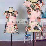 2019 Summer Mommy & Me Women Tops Family Blouses Floral Tunic Shirts (THIS LINK JUST FOR GIRLS 1-12T) thumbnail-2