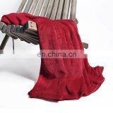 Flannel Fleece Luxury Blanket Throw 200 GSM Lightweight Cozy Plush Microfiber Red Solid Blanket thumbnail-4