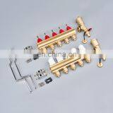 Home Heating System Copper Brass Intelligent Manifold With Flow Meter thumbnail-3