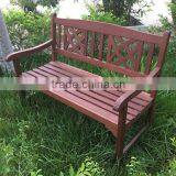 Flower Design FSC Eucalyptus Wood Bench - High Quality Oil Finishing Garden Bench - Vietnam Garden Furniture Products thumbnail-3