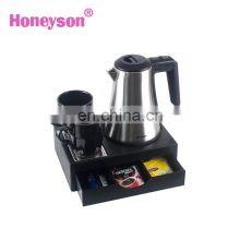 cordless kettle electric drawer tray set hotel 0.8l hot sales 304##
