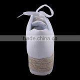 Factory OEM PU Upper Lace up Uneven Sole Winter Sport Shoes With Straw Raising Block thumbnail-5