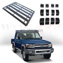 Steel Cargo Carrier Rooftop Carrier Roof Rack Cross Bar for Tacoma Platform Rack for Pickup Accessories thumbnail-4