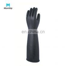 Industrial Use Chemical Resistant Non Allergic Non Slip Reinforced Natural Latex Reusable Rubber Gloves thumbnail-4