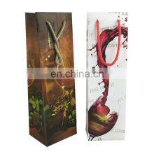 Customized Carry Packaging Handle PVC Gift Wine Bottle Bag